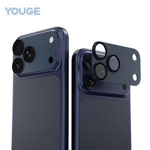 Pelindung Lensa Kamera Kaca Ponsel untuk iPhone Samsung Anti Gores Film Pelindung Kaca Tempered Bingkai Paduan Aluminium - Product Image 2