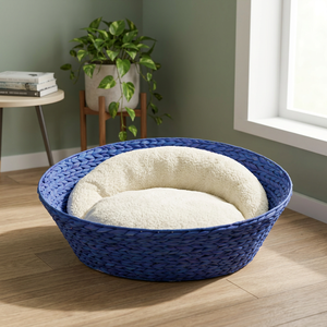 Trending <b>Top</b> Rated Beveled Round <b>Cat</b> House Wire Frame Braided Straw Washable Mat Floor Pet Furniture - Product Image 4