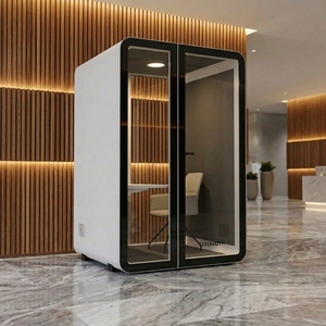 Cabina Acústica UNIBOOTH Interior Elegante, Insonorizada 33dB, ISO 23351, Ignífuga, <span class=keywords><strong>de</strong></span> Ensamblaje Rápido, para Laboratorio Creativo, Taller, Directo <span class=keywords><strong>de</strong></span> Fábrica - Product Image 2