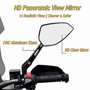 SHENAO กระจกมองหลังรถจักรยานยนต์, อลูมิเนียมคาร์บอนไฟเบอร์สำหรับยามาฮ่ามิโอ/แจ๊ส/แกรนด์ฟิลาโน่360กระจกมองข้าง HD ปรับได้ - Product Image 5