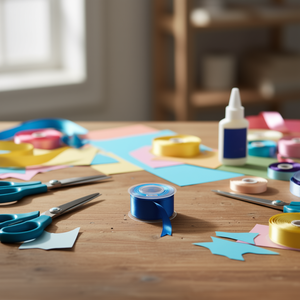 Nastro in Raso Ilan 3,8cm 25Y Blu, Materiali per Artigianato - Product Image 3