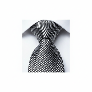 Corbata Negra con Rayas Hechas a Mano en Seda Exve AD4475 - Product Image 2
