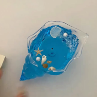 Bougie aromatique décorative en forme de coquillage marin en cristal véritable