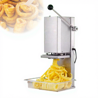Machine électrique professionnelle à épaisseur réglable (3mm-10mm) pour la découpe en spirale de taro, radis, carotte et la fabrication de frites bouclées