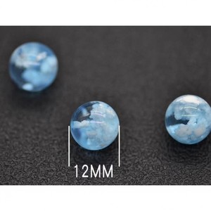 Perles en résine à motif de nuages rouges vifs pour bijoux DIY, breloques, pendentifs, boucles d'oreilles, bracelets, perles rondes en vrac - Product Image 4