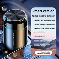 Diffuseur d'arômes intelligent pour voiture électrique, support de tasse en alliage, purificateur d'air anionique, élimination du formaldéhyde, LED colorées, ambiance lumineuse