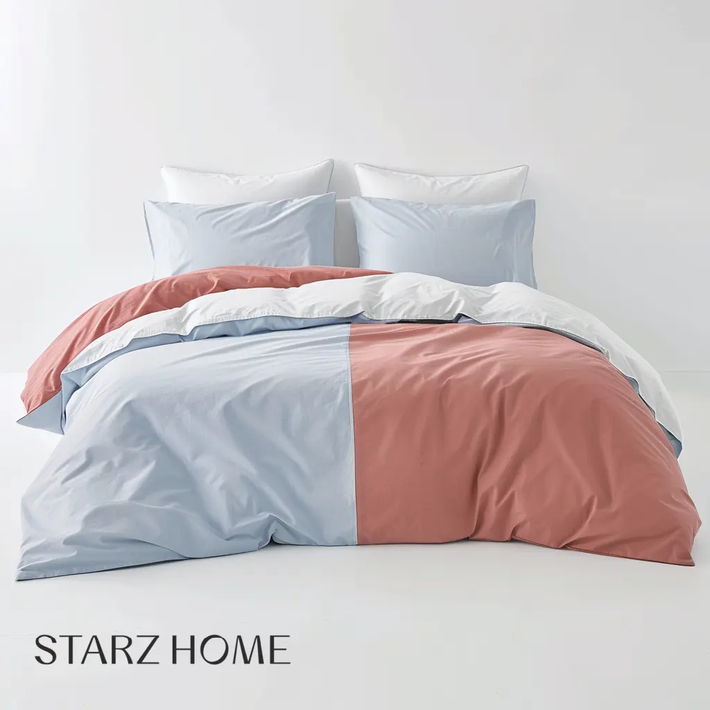 Starz Home soor Plaid in cotone di lusso lenzuolo letto matrimoniale copriletto in cotone lenzuola e copripiumino Set di biancheria da letto