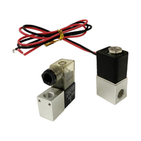 Vanne solénoïde électrique pneumatique en aluminium 1/4'' 12V CC 2 voies 2V025-08 normalement fermée à réponse rapide pour air, gaz, eau
