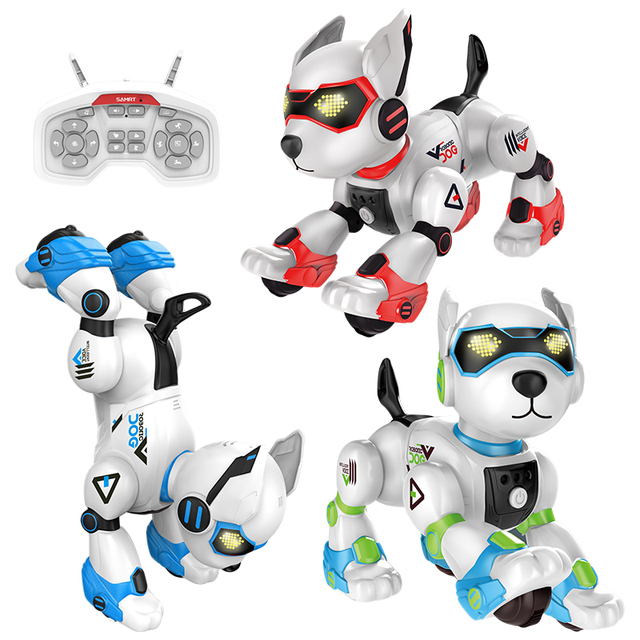 Hot Sale AI Toys Smart Robot Dog with Voice/Touch Control - 2.4G Programmable Pet W/ Yoga/Dance Modes & Modular Battery