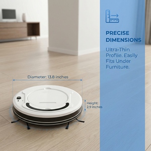Robot Vacuum Cleaner Wet & <b>Dry</b> Sweeping and <b>Mopping</b> Home Appliance with 1000-1499Pa Suction and App Control - Product Image 4