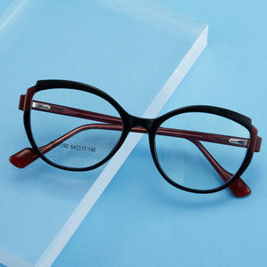 Monture de lunettes œil-de-chat Tr90, protection anti-lumière bleue, monture complète unisexe en acétate, modèle Tr87192 - Product Image 1