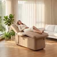 Cama de Hidroterapia de Alta Gama para SPA con Ajuste Eléctrico Multisecional y Cojín Confortable para Salón de Belleza y Spa