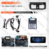 Écran stéréo de voiture Aijia 12,3 pouces, CarPlay sans fil, Android Auto, Wifi, GPS, écran tactile pour Mercedes Classe B 2011-2019, cadre de fixation