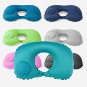 Almohada de Viaje Portátil en Forma de U para Avión, Impermeable y Agradable al Tacto, Personalizable, Venta al por Mayor, Soporte para el Cuello - Product Image 1