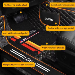 Alfombrilla de lujo personalizada de 4 piezas de cuero EVA de PVC para coche, alfombrilla universal para todo tipo de clima, antideslizante, impermeable 7D 5D, alfombrilla para suelo y pies - Product Image 6