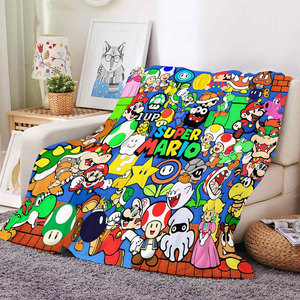 Manta de Felpa Súper Suave y Cálida con Dibujos Animados de <span class=keywords><strong>Mario</strong></span> <span class=keywords><strong>Bros</strong></span>, Impresiones Personalizadas por Sublimación, Mantas de 50x60 Pulgadas - Product Image 5