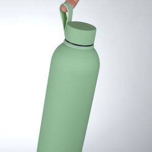 Botella de Agua Deportiva Ecológica de Doble Pared con Aislamiento al Vacío de Acero Inoxidable, Regalo Promocional, Material de Silicona - Product Image 2