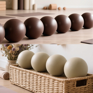 Pelota de Ejercicio Mate de 8 Pulgadas con Logotipo Personalizado, Pelota de Yoga y Pilates Pequeña para Estiramiento, Entrenamiento de Fuerza y Core, Accesorio de Gimnasio - Product Image 6