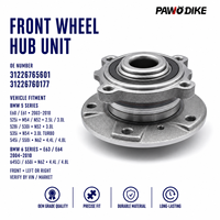Roulement de roue avant complet OE 31226765601 et 31226760177 pour BMW Série 5 E60 – Pièces automobiles