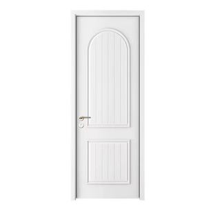 Porte en bois massif blanc sur mesure ChaoFan, design français vintage, style moderne, insonorisée, imperméable, finitions de qualité, pour chambre à coucher - Product Image 2