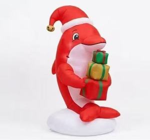 Wholesale Waterproof Christmas Inflatable Octopus Yard Decoration with Built-in LEDs Large Holiday Blow-up for Garden - Product Image 6