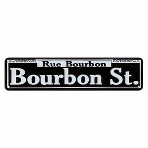 Cartel de Metal Vintage <span class=keywords><strong>Bourbon</strong></span> St Street, a prueba de agua y polvo, arte de pared para el hogar, restaurante, <span class=keywords><strong>Bar</strong></span>, cafetería y decoración de garaje - Product Image 2