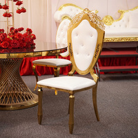 Chaise de salle à manger Chiavari en titane or cadre en acier inoxydable chaise de mariage de banquet moderne fêtes en plein air restaurants hôtels