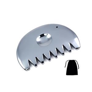 Massaggiatore di bellezza a pettine Terahertz personalizzato per la cura del viso Guasha raschiatura del corpo - Product Image 2