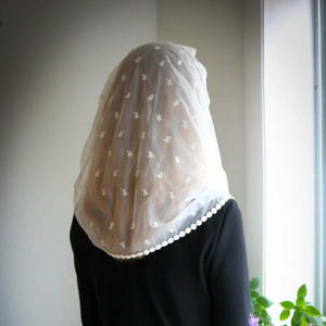 2021 in avorio nero mantello da sposa musulmano da donna in pizzo scialle sciarpa da sposa per matrimonio in chiesa <span class=keywords><strong>velo</strong></span> cattolico - Product Image 2