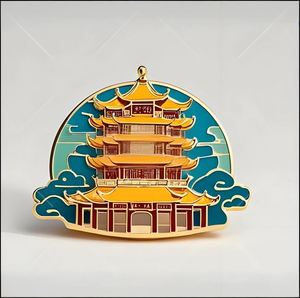 Metal Enamel Customized School Emblem Cartoon Anime Event Company Breastplate Medal <b>Badge</b> Manufacturer - Product Image 2