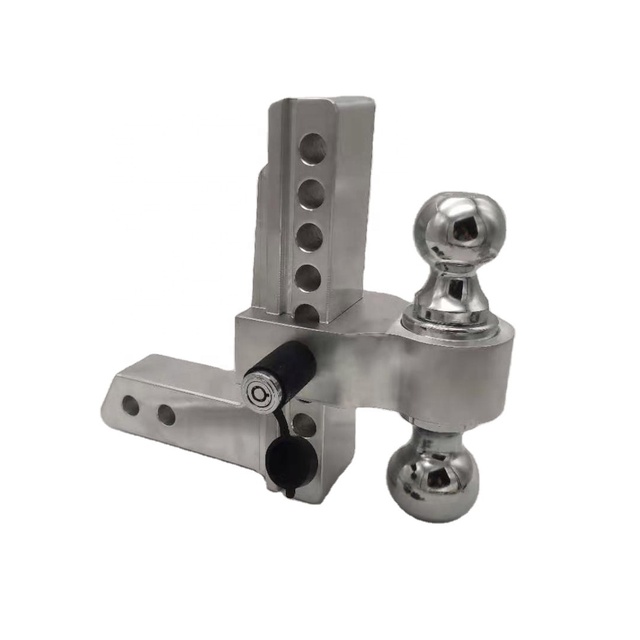 Aluminum Alloy 8" Adjustable Ball Mount Trailer Parts Drop Heavy Duty Towing Accessories Load 8000lbs Hitch Ball Mount