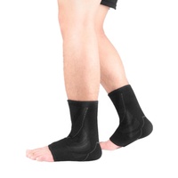 Attelle de cheville tricotée en nylon noir et bleu – Protection complète pour la cheville (matériau, taille, modèle)