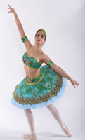 Tutu de Ballet de Style arabe vert pour femmes professionnelles Costumes de danse du ventre classique jupe fendue vêtements de Performance pour ballerines