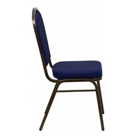 Chaises empilables en fer durable pour salon, appartement, hôpital, atelier, salles de banquet européennes