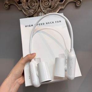 พัดลมคล้องคอความเร็วสูง WT-F93 พัดลมระบายความร้อนแบบพกพาแบบชาร์จไฟได้ USB สีขาว สีชมพู สีน้ำเงินรอยัล - Product Image 3