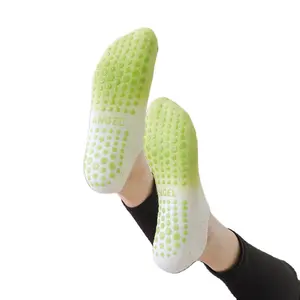 Handuk silikon Anti selip kaus kaki atletik pergelangan kaki melar kaus kaki Yoga kaus kaki Pilates ikat pegangan