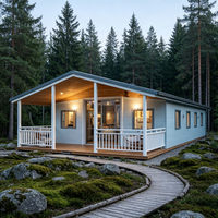 Casa Contenedor Expandible Prefabricada Personalizada y Económica de 20, 30 y 40 Pies, con 2, 3, 4 o 5 Dormitorios, Portátil para Exteriores