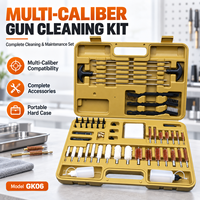 Kit de nettoyage d'armes à feu multi-calibres AVIC HANGTE avec brosses de nettoyage, tiges en laiton, chiffons en coton et étui de transport rigide pour accessoires de chasse