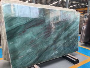 Lastra di Marmo Royal Jadeite Luminosa Verde <span class=keywords><strong>Giada</strong></span> Imperiale con Sottili Venature Dorate OEM per Pareti Decorative di Palazzi e Boutique di Gioielli di Lusso - Product Image 4