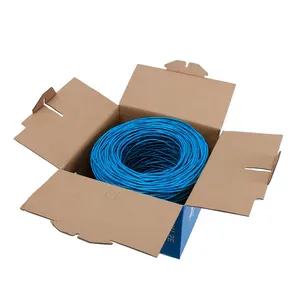 Lan internet wire suppliers 305m copper pvc sftp s / ftp utp green cat6a cat 6a 6 cat6 slim network cable