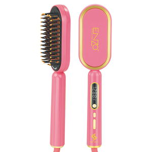 Peigne lisseur chauffant ENZO Ready Goods, lisseur céramique à ions négatifs pour des <span class=keywords><strong>cheveux</strong></span> lisses et sans frisottis - Product Image 1