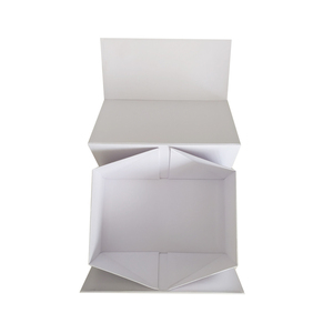 Popular a4 deep size plain white present gift boxes with magnetic lid