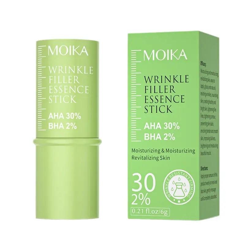 MOIKA AHA 30% BHA 2% bâton d'essence de remplissage de rides hydratant revitalisant peau soin du visage bâton d'essence 6g