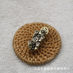 Brass Pixiu Lucky Charm <b>Car</b> Keychain Classical Style Portable <b>Ornament</b> - Product Image 2