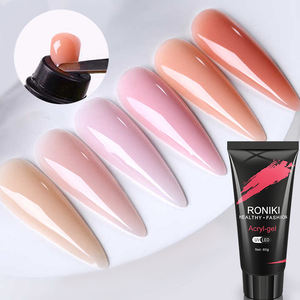 전문 개인 라벨 30g 60g 흡수 UV led 발광 폴리 젤 오래 지속되는 폴리 네일 젤 무료 샘플 폴리 젤 폴란드어 - Product Image 1