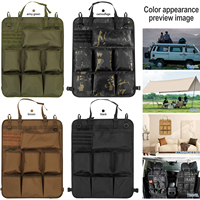 Organisateur de siège de voiture extérieur, imperméable, en Oxford, durable, pratique, décontracté, portable, avec cadre externe, tactique, modulaire MOLLE