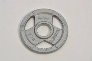 ชุดแผ่นน้ำหนักเหล็กหล่อสีดำขนาด 50 มม. พร้อมบาร์เบลแบบ Tri Grip สำหรับยกน้ำหนักเชิงพาณิชย์ น้ำหนัก 2.5 กก.-20 กก. รับทำโลโก้ตามสั่ง - Product Image 5