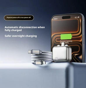 Nuevo Protector de Carga Inteligente con Separadores de Carga Completa AI, Puerto Tipo C, Portátil, con Apagado Automático para <span class=keywords><strong>iPhone</strong></span>, Smartwatch y Laptop - Product Image 5