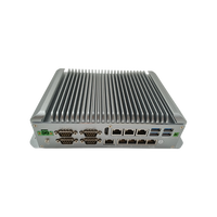 PC Industrial EVUC Core I5 8/10th con 8 Puertos LAN, 4 Puertos COM RS485, Amplio Rango de Temperatura, Alimentación de 9-36V, Router de Red para Seguridad Informática