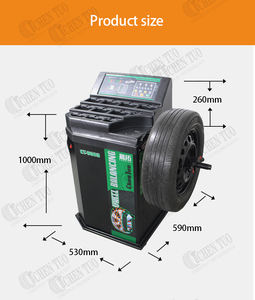 Équilibreuse de roues intelligente automatique en acier durable, équipement de réparation de pneus en Chine pour utilisation sur véhicule - Product Image 5